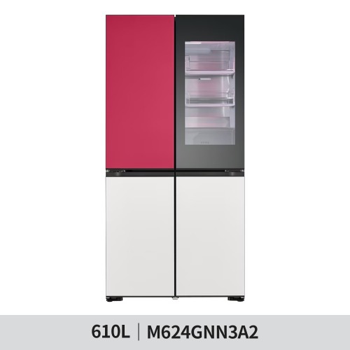 [LG전자] 디오스 오브제컬렉션 무드업 빌트인 타입 노크온 냉장고 610L (M624GNN3A2)