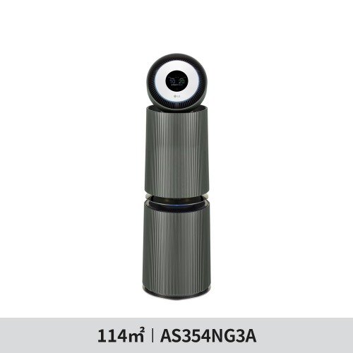 ★[LG전자] 퓨리케어 오브제컬렉션 360˚ 공기청정기 UV살균 (G 필터) 114㎡ (AS354NG3A)