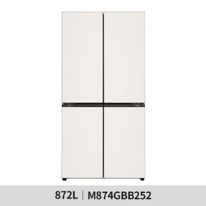 [LG전자] 디오스 오브제컬렉션 더블매직 스페이스 냉장고 872L (M874GBB252)