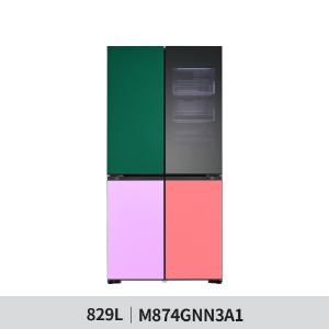 [LG전자] 디오스 오브제컬렉션 무드업 노크온 냉장고 829L (M874GNN3A1)
